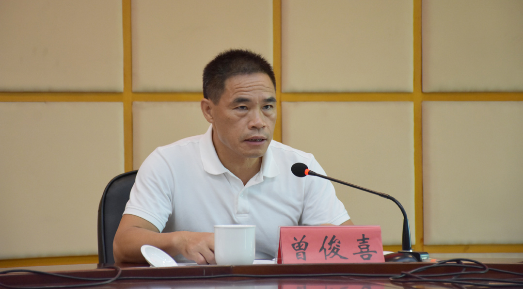 区委书记庄湃澍出席会议并讲话,区委副书记,区长曾俊喜主持会议.
