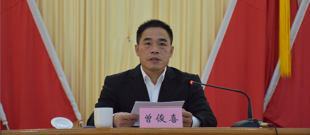 区委书记曾俊喜出席会议并讲话.