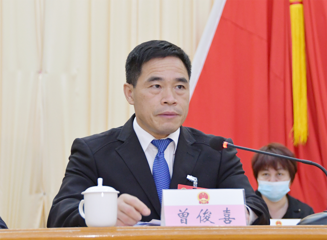 大会主席团执行主席曾俊喜,黄伟涛,陈庆标,曾庆淳,刘习明,杨伟扬,陈